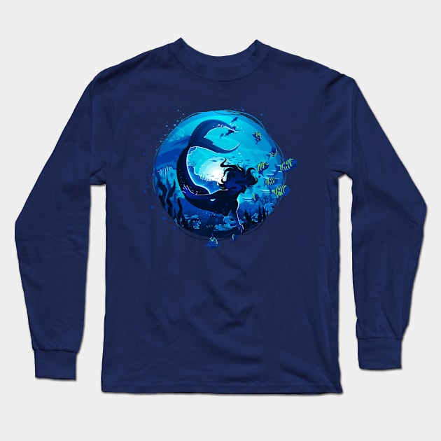 Mermaid Long Sleeve T-Shirt by Prok_Art